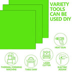 3 Pcs Green 12 x 12 x 1/8 Inch Acrylic Sheets | Laser Cutting Plastic - Image 6