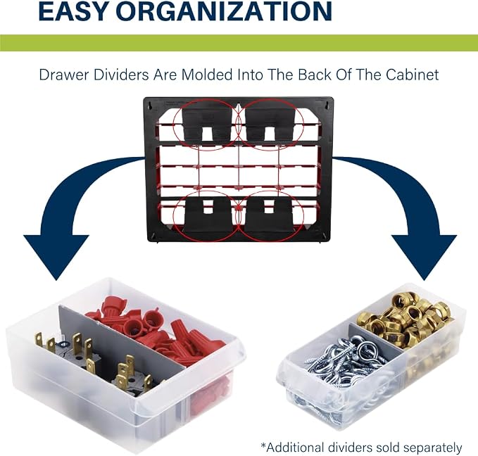 Akro-Mils 44-Drawer Plastic Drawer Storage Cabinet - Image 6