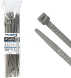 Kable Kontrol Gray Zip Ties 14 Inch 100 Pcs, 120 Lbs Tensile Strength, by KABLEKONTROL%C2%AE