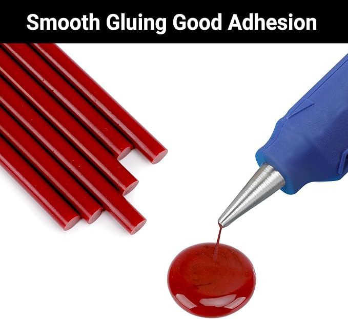 72 Pack Red Hot Glue Sticks Bulk, 0.27x4 Mini Wax Sticks - Image 3