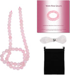 6mm Matte Rose Quartz Bead, 15-Inch Matte Round Loose Stone Beads by THRELE