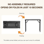 TEMI Small Computer Desk Folding Table - Image 4