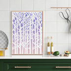 Stencils for Crafts Reusable Texture Stencils Background Stencil Leaf Floral - Image 3