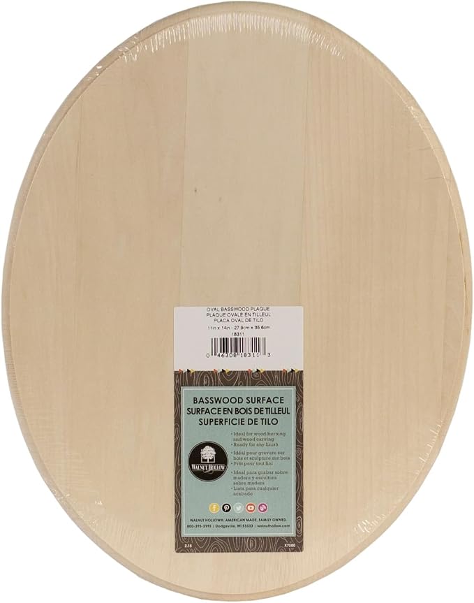 MICHAELS Basswood Oval Plaque by Make Market® - Image 4