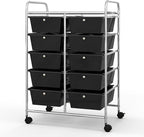 BECOMFORT 10-Drawer Rolling Cart by BECOMFORT