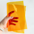 Transparent PVC Faux Leather Sheets, Glossy Waterproof Clear Vinyl Fabric - Image 5