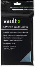 Vault X Exact Fit Slab Sleeves for BGS Beckett Graded Cards | Fits BGS & by VaultX