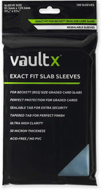 Vault X Exact Fit Slab Sleeves for BGS Beckett Graded Cards | Fits BGS & by VaultX