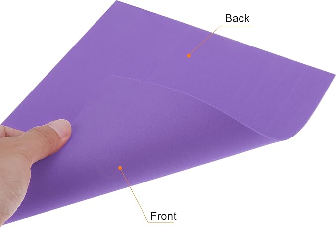 uxcell Dark Purple EVA Foam Sheets, 11.8x7.9 in 2mm Thick Handicraft Foam Paper - Image 4