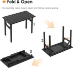 Need Small Folding Computer Desk, 35.8 Inch Writing Table, Sturdy Foldable Desk - Image 4