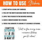 MAIANEY Funny Radiology Stickers Pack 10 Waterproof Vinyl Decals - Image 5