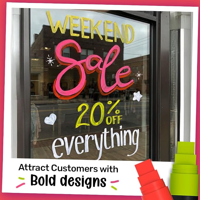Chalkola Car Window Markers for Glass Washable - Image 4