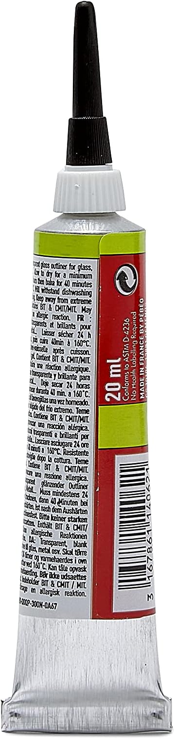 Pebeo Vitrea 160, Glass Paint Outliner, 20 ml Tube - Image 2