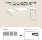 Huuger Computer Desk, 63 Inch Office Desk, Gaming Desk - Image 8