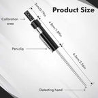 Brake Pad Measuring Tool, Stainless Steel Brake Thickness Gauge | No Wheel - Image 2