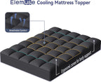 ELEMUSE King Black Mattress Topper - Image 2