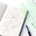 11 Pieces Geometric Drawings Templates Stencils Plastic Measuring Template - Image 7