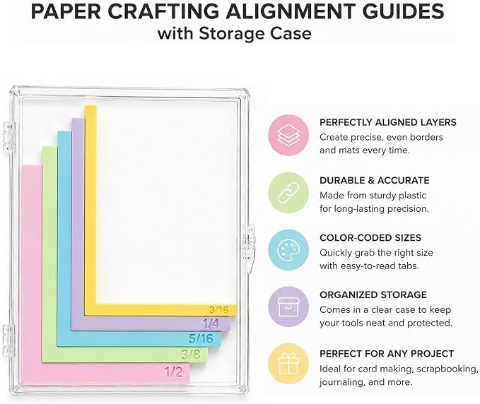 7pcs Paper Crafting Alignment Guides - Image 3