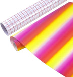 Tintnut Gradient Permanent Vinyl Roll 12in x 5ft Rose Yellow Adhesive Vinyl | by Tintnut