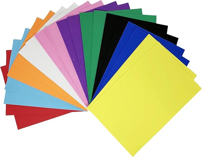 Allgala 20 Value Pack EVA Foam Paper 8" x 12" Sheets by Allgala