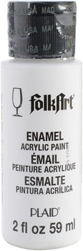 FolkArt Enamel Glass & Ceramic Paint in Assorted Colors, Wicker White by FolkArt