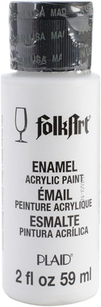FolkArt Enamel Glass & Ceramic Paint in Assorted Colors, Wicker White by FolkArt