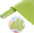 Tintnut Pale Olive Green Puff HTV Vinyl Roll, easy cut & weed, stretch washable by Tintnut