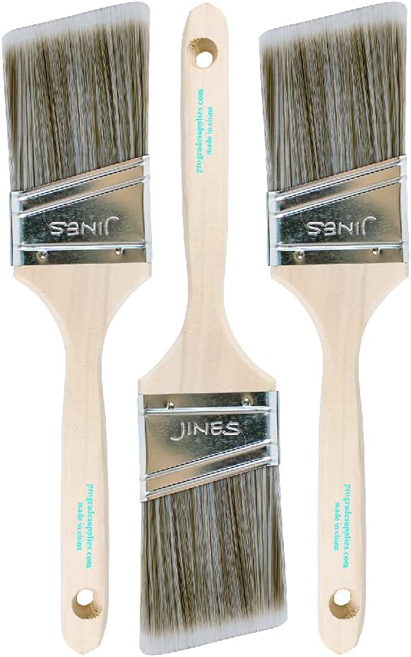 Vermeer Paint Brushes, 2.5 Inch Angled Paint Brush, Trim & Cut-in, 3 Pack | - Image 9