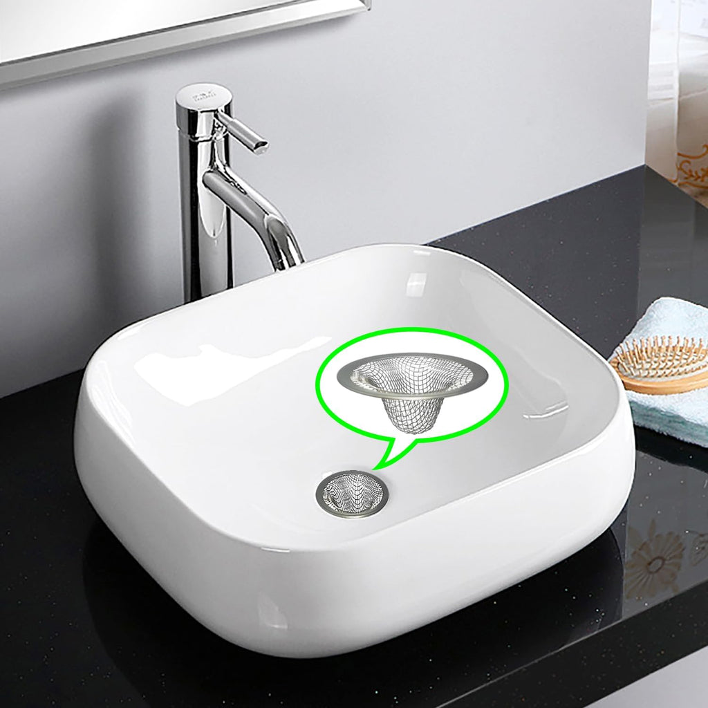 1.0" Bathroom Sink Drain Strainers, 6PCS Drain Hair Catchers for Laundry, Mop Pool, Utility, Slop, RV Sink, Stainless Steel Drain Filter