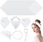 Suhine 100% Cotton Solid Bandanas Blank Bandanas Multifunctional Headband Scarf by Suhine
