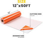 HTVRONT Orange Iron on Vinyl - Image 3