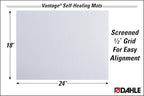 Dahle Vantage 10682 See-Through Premium Self-Healing Cutting Mat, 1/2" Grid - Image 2