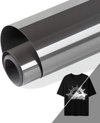 HTVRONT Reflective HTV Vinyl Roll, Reflective Dark Grey HTV, Reflective Iron on by HTVRONT