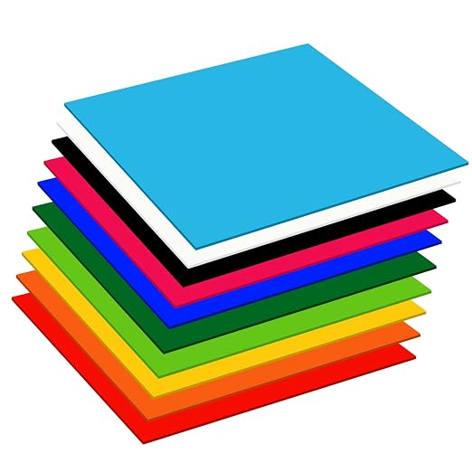 Gute 10Pk 8x8 Opaque Cast Acrylic 1/8" 10 Colors | - Image 2