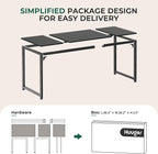 Huuger Modern Simple Office Desk, 63 Inch, Gaming & Writing Desk - Image 9