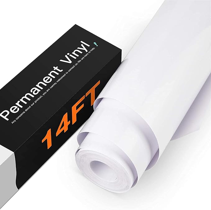 HTVRONT White Permanent Vinyl, Silhouette, Cameo Cutters, Scrapbooking by HTVRONT