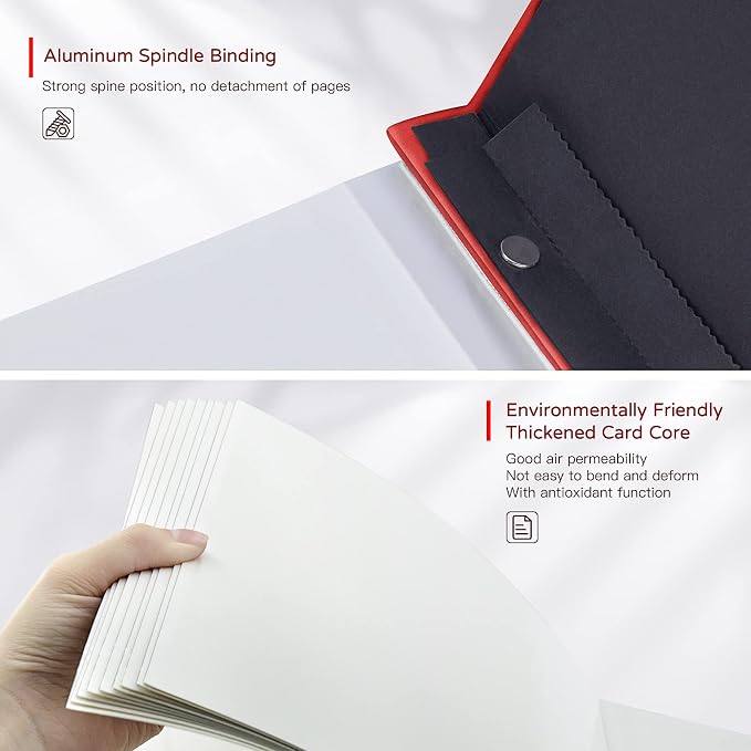 Popotop Large Photo Album Self Adhesive 4x6 5x7 8x10 Scrapbook Album DIY - Image 7