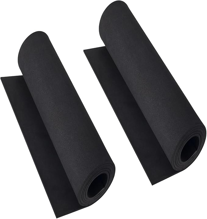 2-Pack Black Eva Foam Cosplay Sheets roll, Premium eva Craft Foam 2mm Thick by MEARCOOH