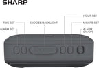 Sharp Digital Alarm Clock – Tactile Plastic Case - Image 3