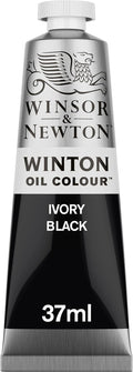 Winsor & Newton Winton Oil Color, 37ml Tube, Ivory Black by WinsorNewton