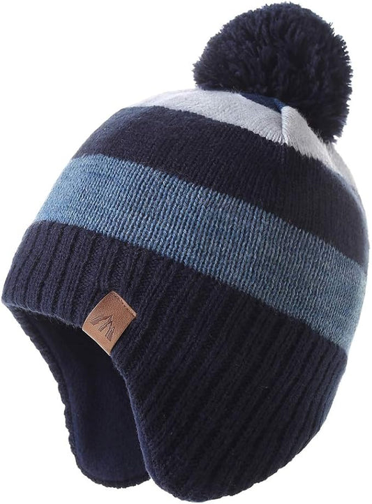 Moon Kitty Baby Boys Hats Toddler Beanies for Boys Winter Fleece Winter Hat Boys