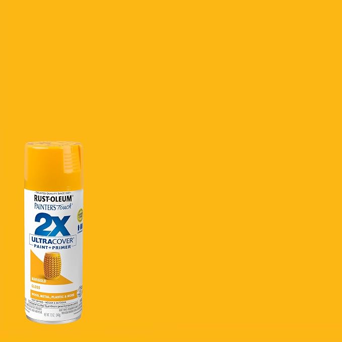 Rust-Oleum Painter's Touch 2X Ultra Cover Spray Paint, Gloss Marigold | Indoor - Image 2