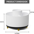 Marbrasse Desk Organizer, 360-Degree Rotating Pen Holder, Desk Organizers and - Image 5
