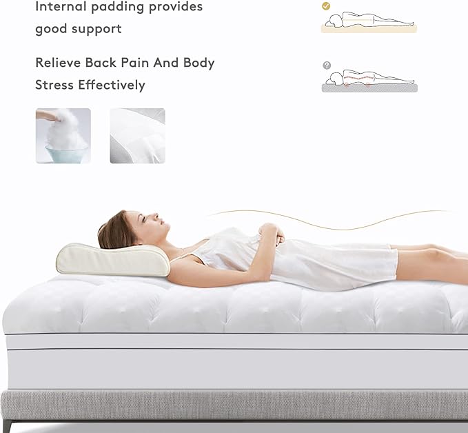 SameBed Mattress Topper Full XL, Extra Thick Mattress Pad Cover - Image 6