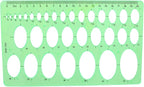1Pcs 20cm Oval Ruler Drafting Template, Oval Line Drawing Ruler, Oval Tracing by ZXUEZHENG