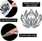 GORGECRAFT 12"X12"Lotus Flower Stencil Mandala Sacred Templates Yoga Reusable - Image 3