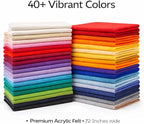 FabricLA Felt Fabric 72" Wide 1.6mm Thick Acrylic Felt by The Yard - Image 2