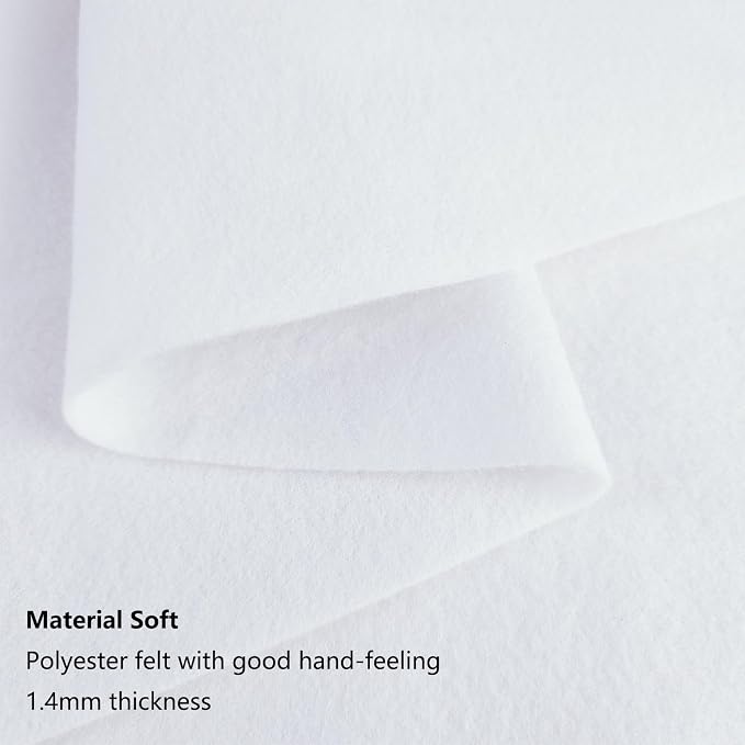 Jtnohx Craft Felt, 1 Square Yard Felt Fabric, 1.4mm Thickness Soft Felt Sheets - Image 3