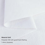 Jtnohx Craft Felt, 1 Square Yard Felt Fabric, 1.4mm Thickness Soft Felt Sheets - Image 3