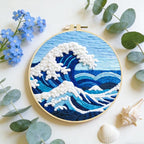 INFUNLY Blue Waves Punch Needle Kit - Image 7